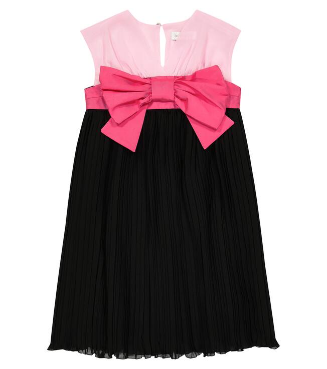 Bow-embellished dress | Monnalisa