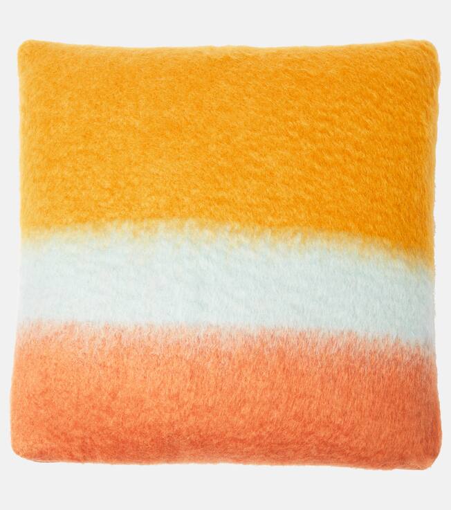 Coussin Anagram rayé en laine mélangée | Loewe