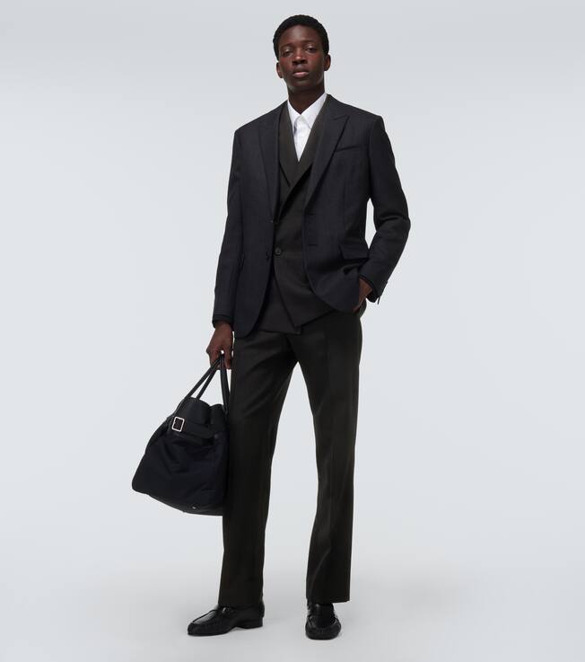 Pantalon droit Baird en laine vierge | The Row