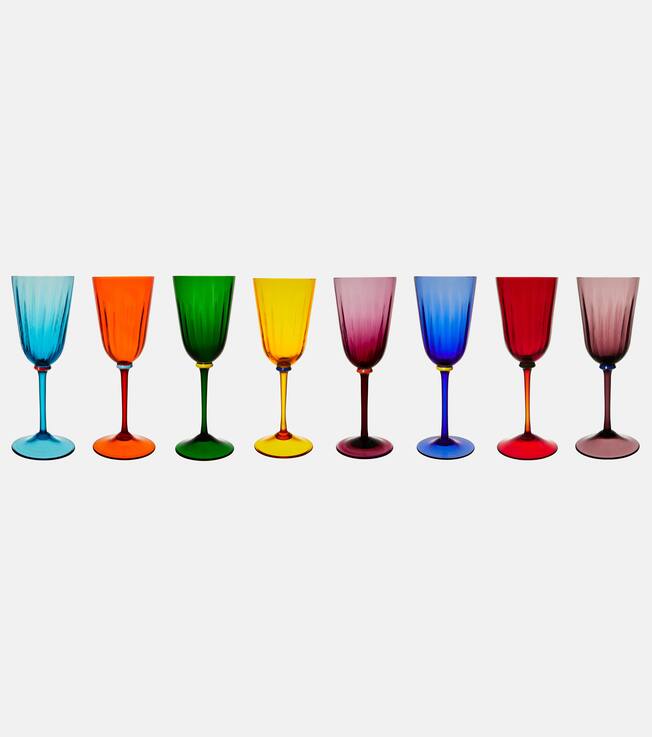 Set de 8 verres à vin Rainbow | La DoubleJ