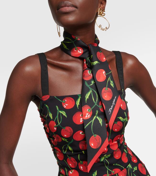 Foulard imprimé en soie | Dolce&Gabbana