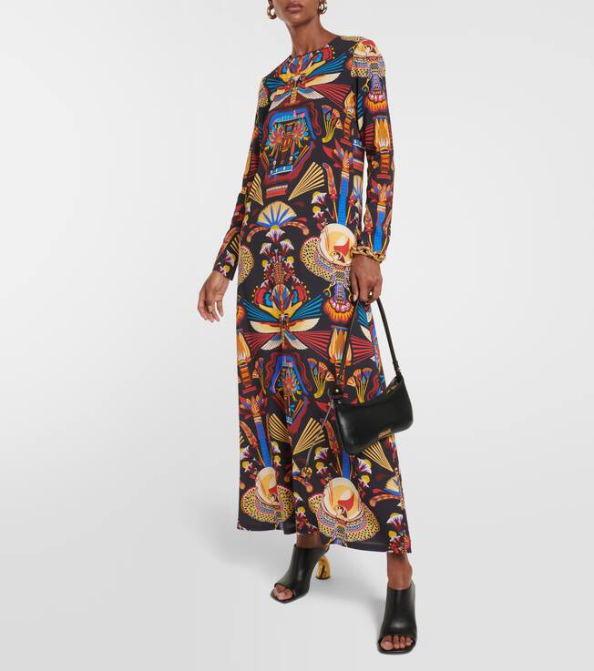 Robe longue imprimée | La DoubleJ