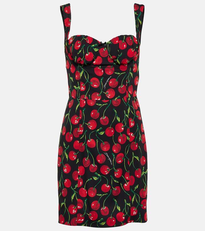 Robe imprimée en soie mélangée | Dolce&Gabbana